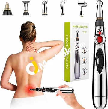 Electric Acupuncture Point Massage Pen Pain Relief Therapy Electronic Meridian Energy Body Head Neck